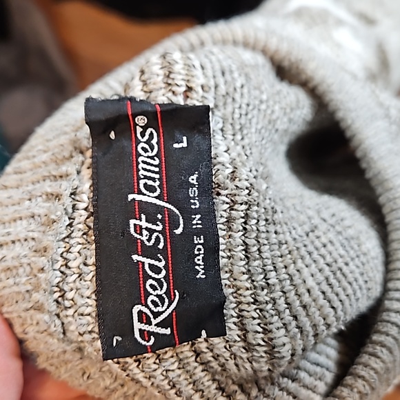 Vtg Reed St. James, L, geometric design crewneck sweater - Picture 8 of 8